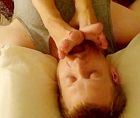 Toes and soles licking