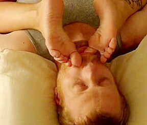 Toes and soles licking