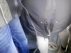 Touching her curvy ass with an erected dick
