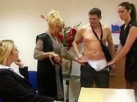 Tough Femdom Cfnm Matures Wanking Guy