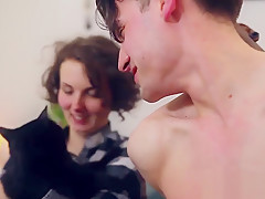 Trainee lesbian kittens get their narrow cunts licked and banged