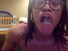 Tranny Chews up a Chocolate Canoli