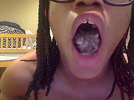 Tranny Chews up a Chocolate Canoli