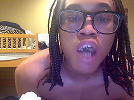 Tranny Chews up a Chocolate Canoli