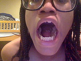 Tranny Chews up a Chocolate Canoli