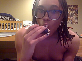 Tranny Chews up a Chocolate Canoli
