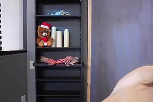 Tranny anal fucks tied up step sister