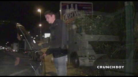 Twink sexy fucked by XXL cock straight in trucker in the road - CrunchBoy