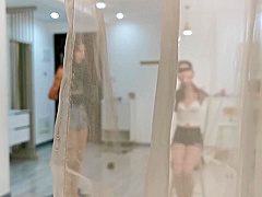 Two Asian Girls Blindfolded And Ball-gagged