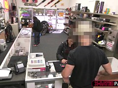Two brunette lesbian couples gets caught and one of them gets fucked