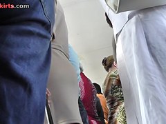 Upskirt hidden livecam works in the crowd