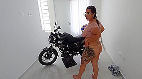 Venezuelan Gets Naked On My Motorcycle