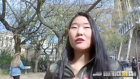 Very Hot Sicilia Surprises Tourist Katana With Public Lesbian Intimacy