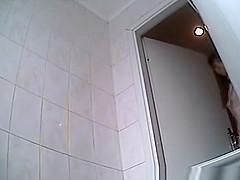Video compilation of women spied in public toilet