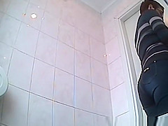 Video compilation of women spied in public toilet