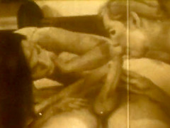 Vintage Hairy Muf Fucked Hard During A Threesome
