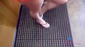 Violet Rain is spreading her legs wide and offering her slit, free of any charge