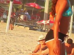 Volleyball brunette goddess new beach video for free