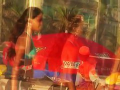 Volleyball brunette goddess new beach video for free