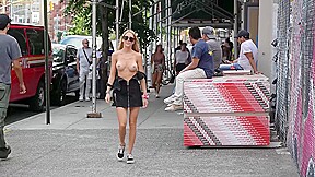 Walking naked in public