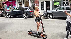 Walking naked in public