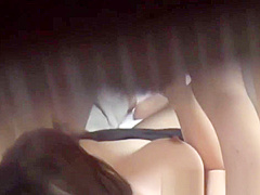 Watched asian gets licked