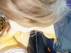 Wife Sucks Cock And Swallows Cum To Stranger