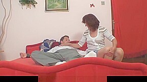 Wife shocked finding her Step mom riding his cock
