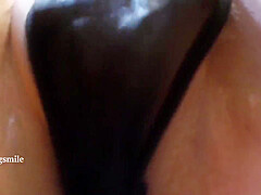 Wild Redhead Fingering Pussy In Panties Upskirt In Stockings & Heels Topless Tease