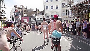 World naked Bike ride 2014 Brighton