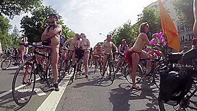 World naked Bike ride 2014 Brighton