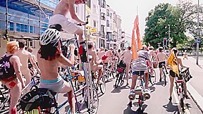 World naked Bike ride 2014 Brighton