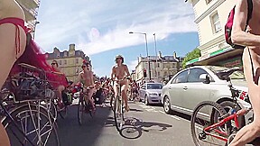 World naked Bike ride 2014 Brighton