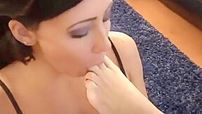 Worshiping feet of other women