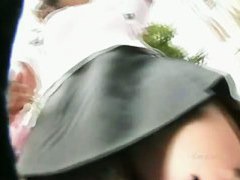 XXX cute slim schooluniform chick in an upskirt porno video