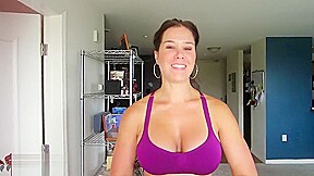 Yoga workout superbooty supermodel