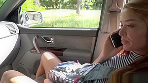 Young Babe Blowing Dick In Car