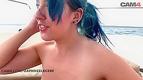 Young Slut Hot Girl Blue Hair Fuck Old Man In The Front Of The Boat Like Titanic Cam Girl
