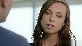 Young assistant Aidra fucked in the ass