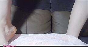 Zooming in on super Wet pussy and find hair on Tits