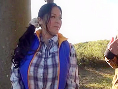 azusa yagi japanese big tits picked up while hiking