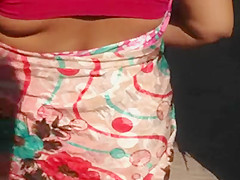 big ass nepali aunty walking