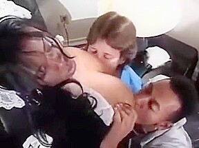 big tit ebony maid interracial cock 3way threesome Pt 1