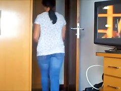 cam filmed a hottie walking in a room