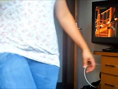 cam filmed a hottie walking in a room
