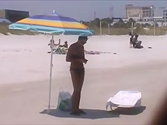 candid sexy asian milf crotch & ass shot 151, roll up bikini