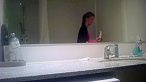 catch girl taking shower 2