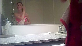 catch girl taking shower 2