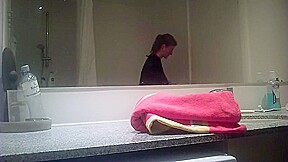 catch girl taking shower 2