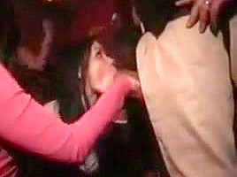 college girl Sucking in a Disco
